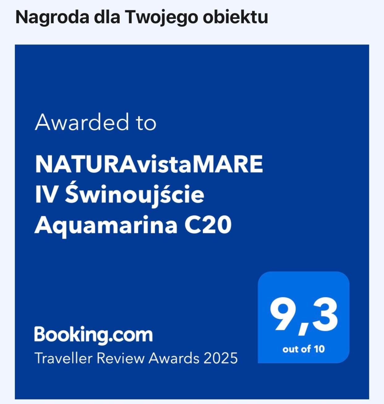 Naturavistamare IV Swinoujscie Aquamarina C20 Kültér fotó